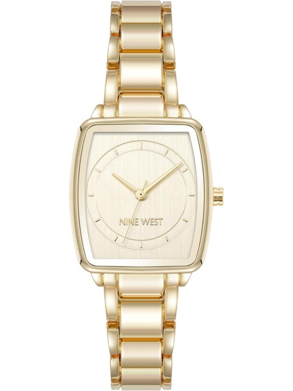 Anne Klein Women's Gold Analog Quartz Premium Crystal Accented Bracelet Watch